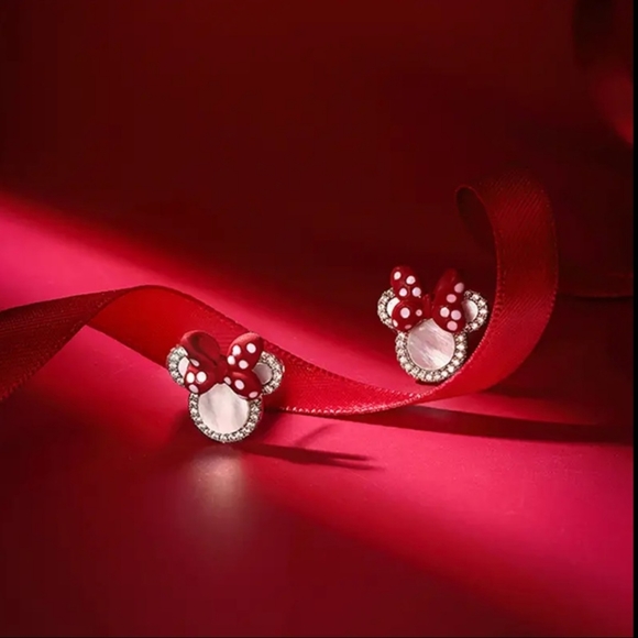 Cute Animal Mouse Head Earrings. Aretes de Mini Mouse - Picture 3 of 6